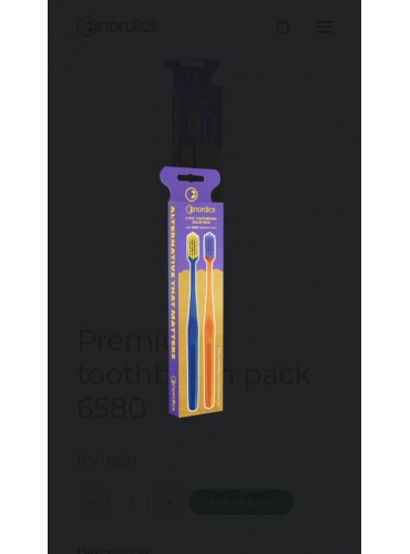 Premium toothbrush pack 6580 Soft